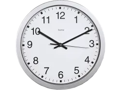 hama 00185870 Wanduhr Mallorca, Ø 30 cm, Silber