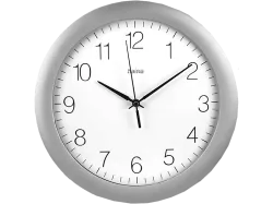 HAMA 185872 Wanduhr Teneriffa, Silber / Weiss