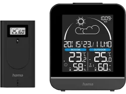 HAMA 00222218 La Gomera Wetterstation, Schwarz