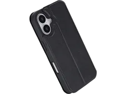 ISY ISC 3144 2-in1 Wallet Case, Bookcover, Apple, iPhone 16, Schwarz