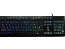 ISY IGK-3000-1-CH, Gaming Tastatur, Kabelgebunden, Schwarz