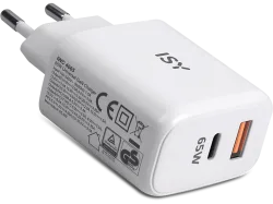ISY IWC 4065 Ladegerät Universal 65 W, Weiss