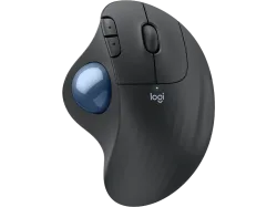 LOGITECH ERGO M575S Maus, Kabellos, 2000 dpi, Optisch mit Leuchtdioden, Grafit + Blaue Kugel