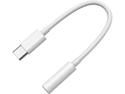 ISY IKA-1000 USB-C Adapter auf 3.5 mm Audiobuchse Weiss