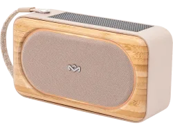 HOUSE OF MARLEY Roots Solar Bluetooth-Lautsprecher, Beige/Braun, Wasserfest