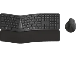 RAPOO 8810M Ergonomic Deskset 13115 Wireless, Grey