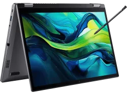 ACER Aspire Spin 14 ASP14-52MTN-72LJ, Convertible 2 in 1 Laptop, mit Display Touchscreen, Intel® Core? Ultra 7 Prozessor 155U (12 MB Cache, bis zu 4.80 GHz), 32 GB RAM, TB SSD, Onboard Graphics, Steel Gray, Windows 11 Home