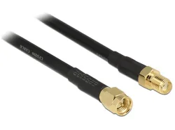 DELOCK 89425 Antennenkabel 15m, Schwarz