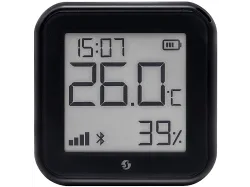 Shelly WLAN-Luftfeuchte- und Temperatursensor H&T Gen3, Schwarz