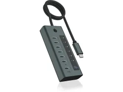 ICY BOX USB-C - 7-Port Hub IB-HUB1457-C31 6x 3.2 Gen2, 1x PD 20W