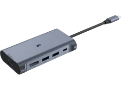 ISY IAD 1029 5-in-1 USB-C-Adapter mit Power Delivery, Silber