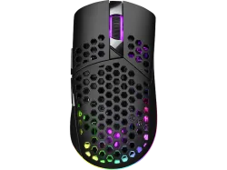 ISY IGM 5000-BK Gaming Maus, Kabellos, Kabelgebunden, 5000 dpi, Optisch mit Leuchtdioden, Schwarz