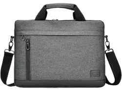 ISY INB 2156-1-GY Notebooktasche Umhängetasche für Universal Recycelte PET Materialien, Grau