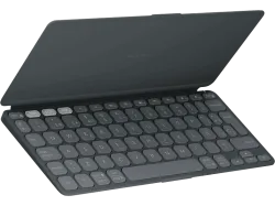 Logitech Tastatur Keys-To-Go 2 Graphite Tablet-Tastatur mit Hülle Passend für Marke (Tablet): Universal iPad Mac OS®,