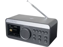 PEAQ PCR 540 DAB+ Radiowecker, DAB+/FM, DAB+, FM, Bluetooth, Schwarz/Grau