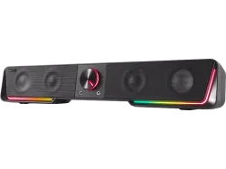 SPEEDLINK Gravity RGB Stereo Soundbar SL-830200-BK Black, Gaming Speaker