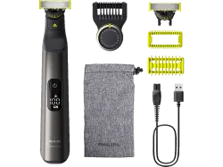 Philips OneBlade Pro 360 Körperhaartrimmer, Präzisions Trimmer, Rasierer Chrom