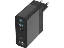 SITECOM 140W GaN Wall Charger Wandladegerät Universal, 140 W, Schwarz