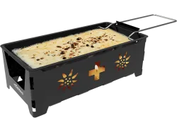 Koenig Kerzen-Raclette Suisse – Raclette Ofen/Raclette Grill – schwarz