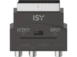ISY IHD-9043, 3x Cinch RCA + S-VHS auf Scart Videoadapter, 0 m