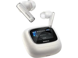 BASEUS Bowie M2s Ultra, In-ear True Wireless Kopfhörer Bluetooth Moon White