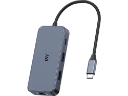 ISY IAD-1033 7 in 1 Multiadapter, Silver