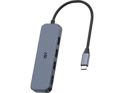 ISY IAD-1031 USB-C Multiadapter, Silber
