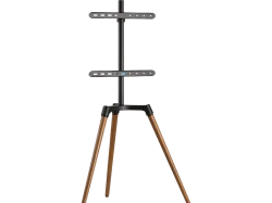 ISY ITV-700 TV Standfuß, max. 65 , Schwenkbar, Schwarz & holzfarben