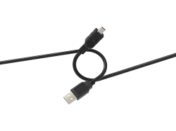 ISY IUC 1008 USB-A auf Mini USB 2.0 Kabel, Schwarz