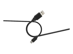 ISY IUC 1017 USB-A auf Micro USB 2.0 Kabel, Schwarz