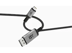 ISY IDP-4140 USB-C auf DisplayPort Kabel, Grau