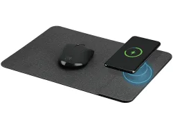 ISY IMP-5000-1, Mauspad mit Wireless Charger, Grau