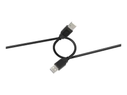 ISY IUC 1010 USB-A auf 2.0 Kabel, Schwarz