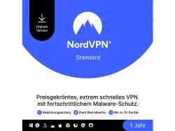 NordVPN Standard - 1-Jahres-VPN & Cybersicherheits-Software für 10 Geräte