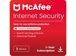 McAfee Internet Security - 1 Gerät 1-Jahres-Abonnement Multiplattform [Deutsch, Französisch, Italienisch]
