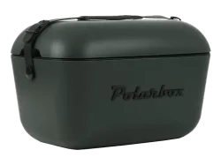 POLARBOX Retro Cooler 01.20BL-FG Waldgr&uuml;n - Schwarz 20l