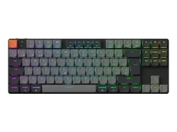 KEYCHRON K1 QMK v6 Red Switch (CH) Wireless, Gaming-Tastatur, Mechanisch, Bluetooth 5.2/Kabelgebunden, Schwarz