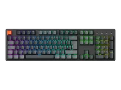 KEYCHRON K10 QMK v2 Banana Switch (CH) Wireless, Gaming-Tastatur, Mechanisch, Bluetooth 5.2/Kabelgebunden, Schwarz