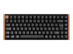 KEYCHRON K2 HE - Special Edition ISO (CH) Wireless, Gaming-Tastatur, Magnetisch, 2,4 GHz/Bluetooth 5.2/Kabelgebunden, Schwarz/Holz
