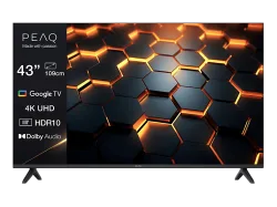 PEAQ PTV 43GU-5025T TV (Flat, 43 / 108 cm, UHD 4K, Smart TV, Google TV)