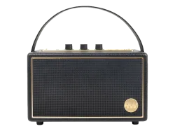 PEAQ ICONIC Vibe 3 Bluetooth Lautsprecher, Schwarz/Gold, Wasserfest