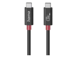 hama 00200799 USB-C-Kabel, E-Marker, USB4 Gen4, 80 Gbit/s, 5 A, 240 W, 1,00 m