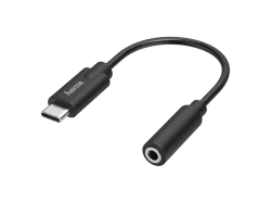 Hama USB 2.0 Adapter [1x USB-C® Stecker - 1x Klinkenbuchse 3.5 mm] Flexibel