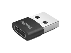 HAMA 201532 USB-C-Adapter (ohne Geräte), Schwarz