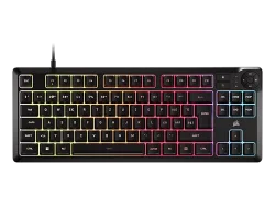 CORSAIR K55 CORE TKL RGB (CH), Gaming-Tastatur, Rubber dome, Kabelgebunden, Schwarz