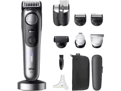 Braun Braun BT9560 Beardtrimmer Series 9 Bartschneider, Präzisions Trimmer abwaschbar Schwarz, Silber