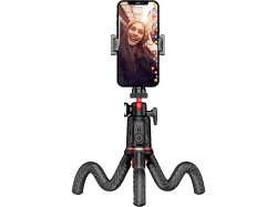 ROLLEI Easy Creator MonkeyPod Flexibles Stativ mit Fernbedienung, Schwarz, Höhe offen bis 46 cm