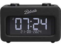 ROBERTS Revival Rest Radiowecker, Digital, DAB+, DAB, FM, Bluetooth, Schwarz