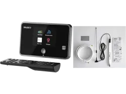 MAJORITY Robinson 2DAB + Sumatronic Rx Antennen Kit für Fenstersim Musiksystem, Digital, DAB+, DAB, FM, Bluetooth, Schwarz