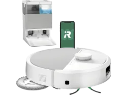 iRobot Roomba® Plus 505 Combo Roboter + AutoWash™ Dock Saug- und Wischroboter – Staubsauger Roboter/Saugroboter – weiss